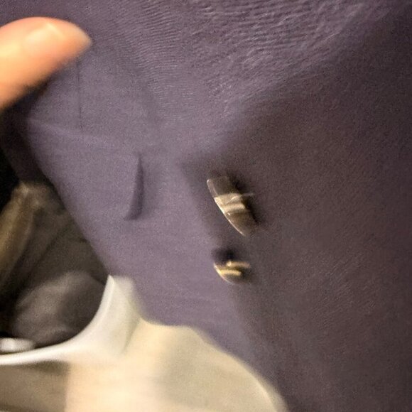 BURBERRY vintage double breasted blazer gold buttons size 44 long jacket suit - Picture 11 of 15